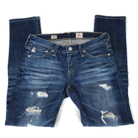 AG Adriano Goldschmied Stilt Crop Cigarette Jeans Size 25 Inseam 25" Made in USA - Picture 4 of 13